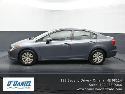 Gray 2012 Honda Civic LX