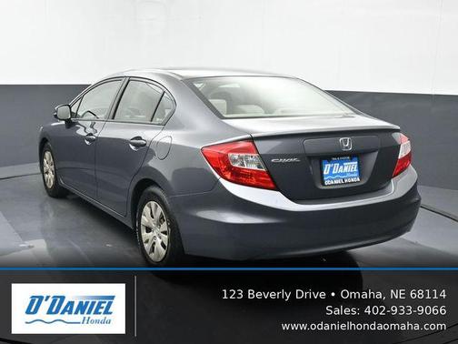 Gray 2012 Honda Civic LX