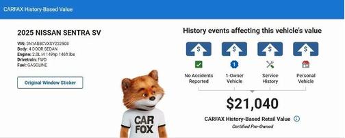 2025 Nissan Sentra SV