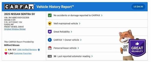 2025 Nissan Sentra SV