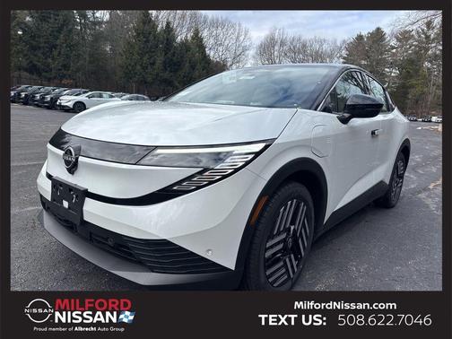 White / Black 2026 Nissan Leaf SV+