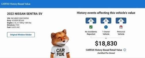 2022 Nissan Sentra SV