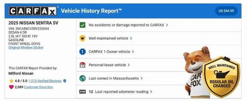 2025 Nissan Sentra SV