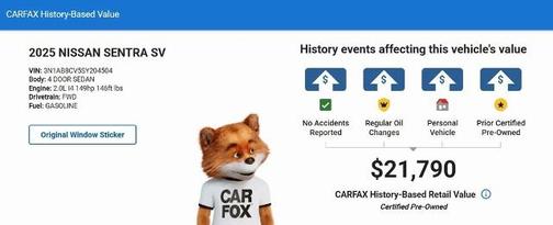2025 Nissan Sentra SV