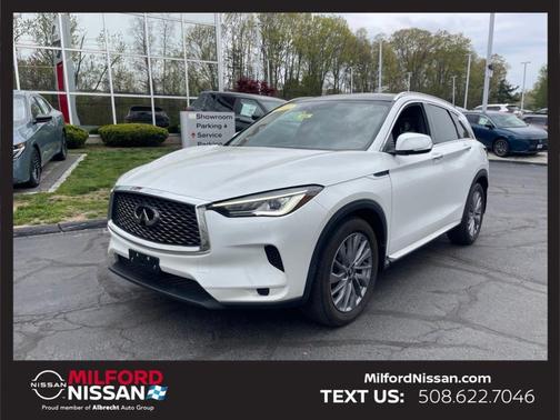 Radiant White 2023 INFINITI QX50 Luxe