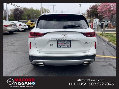 Radiant White 2023 INFINITI QX50 Luxe