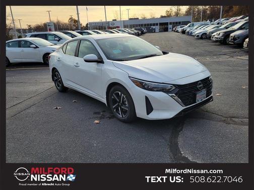 Cloud White 2025 Nissan Sentra SV