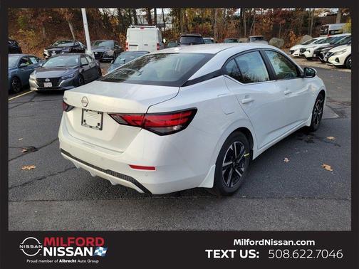 Cloud White 2025 Nissan Sentra SV