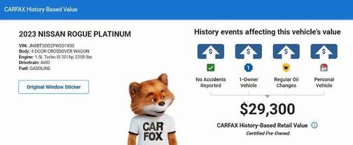 2023 Nissan Rogue Platinum