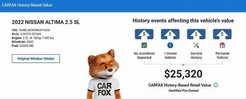 2022 Nissan Altima 2.5 SL