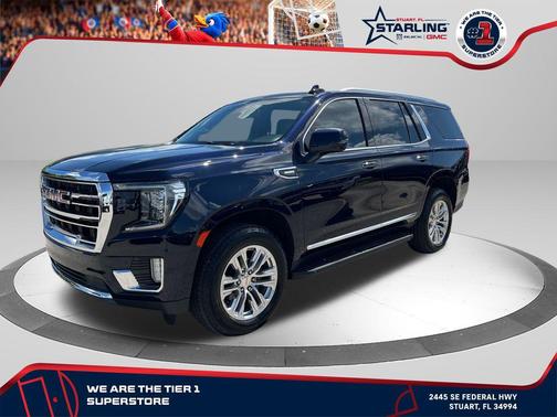 Midnight Blue Metallic 2021 GMC Yukon SLT