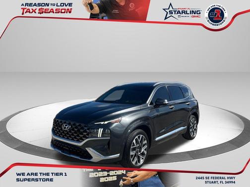 Portofino Gray 2023 Hyundai SANTA FE Calligraphy