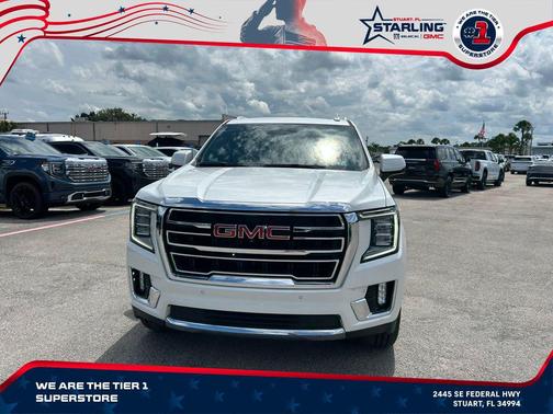 White Frost Tricoat 2021 GMC Yukon SLT