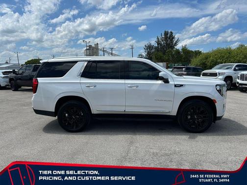 White Frost Tricoat 2021 GMC Yukon SLT