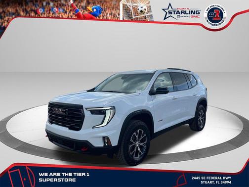 Summit White 2026 GMC Acadia AT4 AWD