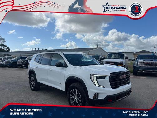 Summit White 2026 GMC Acadia AT4 AWD