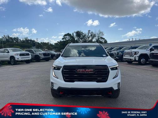 Summit White 2026 GMC Acadia AT4 AWD
