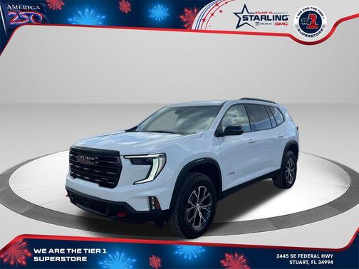 Summit White 2026 GMC Acadia AT4 AWD