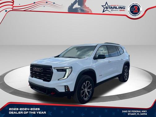 Summit White 2026 GMC Acadia AT4 AWD