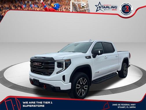 Summit White 2025 GMC Sierra 1500 AT4