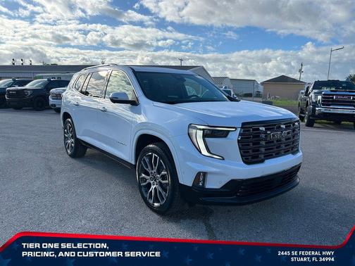 Glacier White Tricoat 2026 GMC Acadia Denali