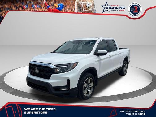 Platinum White Pearl 2024 Honda Ridgeline RTL