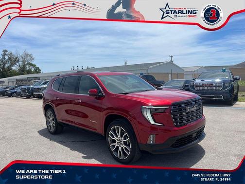 Volcanic Red Tintcoat 2026 GMC Acadia Denali
