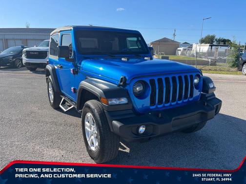 Hydro Blue Pearlcoat 2022 Jeep Wrangler Sport S