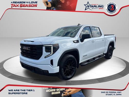 Summit White 2023 GMC Sierra 1500 Elevation