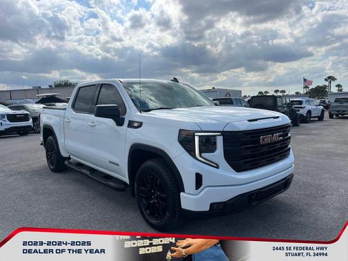 Summit White 2023 GMC Sierra 1500 Elevation
