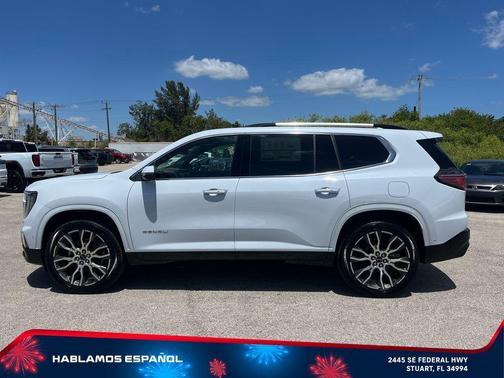 Glacier White Tricoat 2026 GMC Acadia Denali