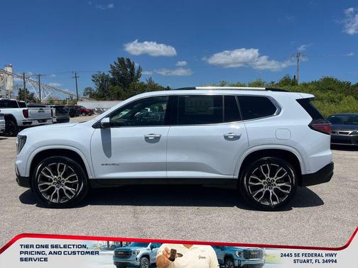 Glacier White Tricoat 2026 GMC Acadia Denali