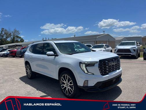 Glacier White Tricoat 2026 GMC Acadia Denali