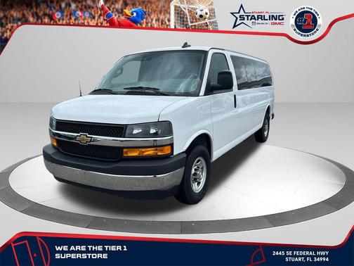 Summit White 2024 Chevrolet Express 3500 RWD 3500 Extended Wheelbase LT