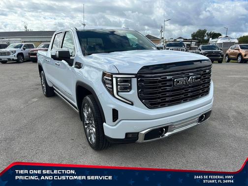Glacier White Tricoat 2026 GMC Sierra 1500 Denali Ultimate