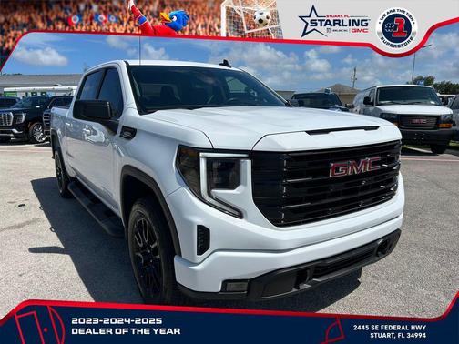Summit White 2025 GMC Sierra 1500 Elevation