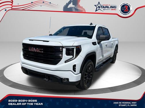 Summit White 2025 GMC Sierra 1500 Elevation