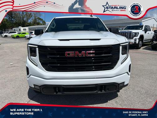 Summit White 2025 GMC Sierra 1500 Elevation