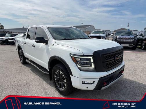 Glacier White 2021 Nissan Titan PRO-4X