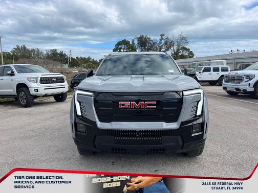 Thunderstorm Gray 2026 GMC Sierra EV Standard Range Elevation