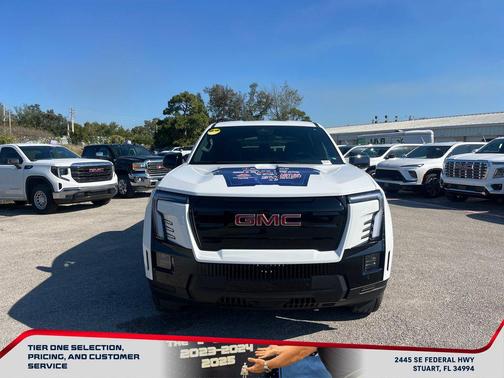 Summit White 2026 GMC Sierra EV Extended Range Elevation