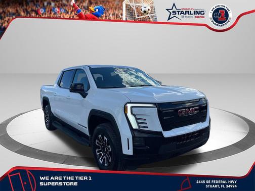 Summit White 2026 GMC Sierra EV Extended Range Elevation