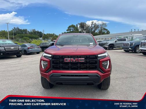 Volcanic Red Tintcoat 2026 GMC Canyon Elevation