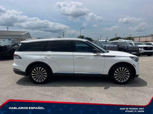 PRISTINE WHITE MET 3C 2022 Lincoln Aviator Reserve