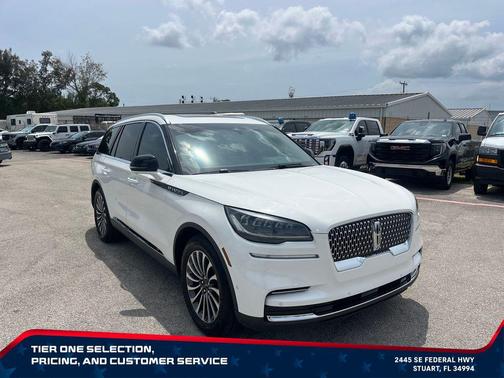 PRISTINE WHITE MET 3C 2022 Lincoln Aviator Reserve