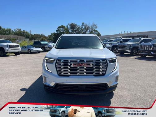 Glacier White Tricoat 2026 GMC Acadia Denali