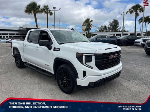 Summit White 2024 GMC Sierra 1500 Elevation
