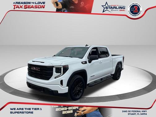 Summit White 2024 GMC Sierra 1500 Elevation