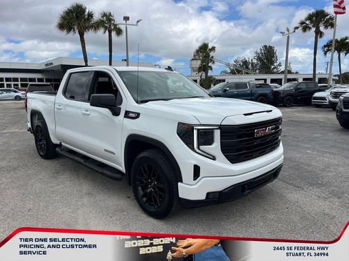 Summit White 2024 GMC Sierra 1500 Elevation