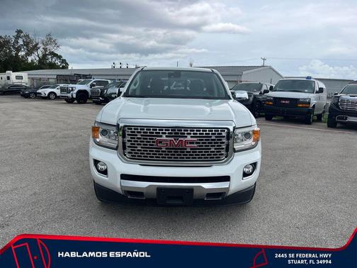 Summit White 2019 GMC Canyon Denali